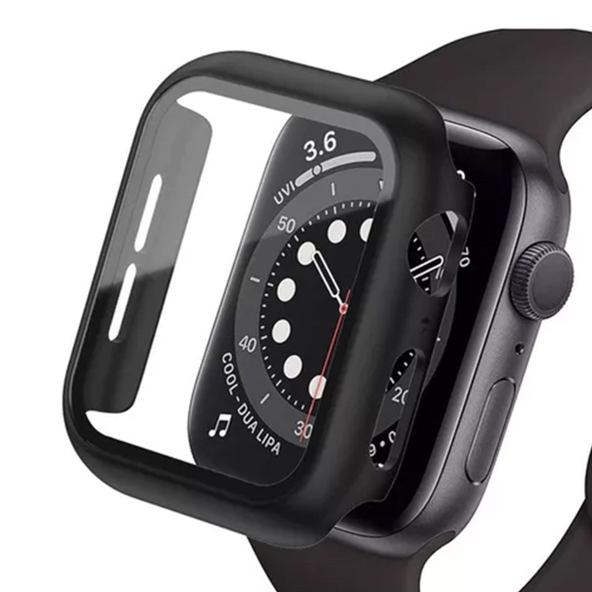 GENERICO - Funda Protectora para Apple Watch con Vidrio Templado Integrado Antigolpes