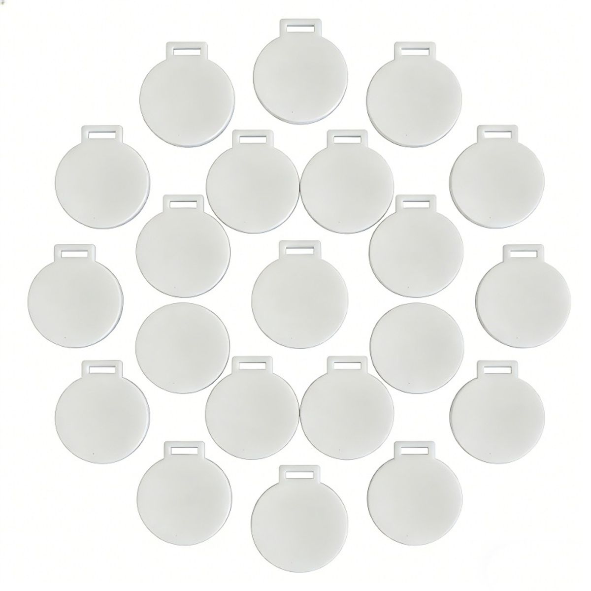 KUANGYE - Medalla Acrílica Para Sublimar 6cm Pack De 50 Unidades