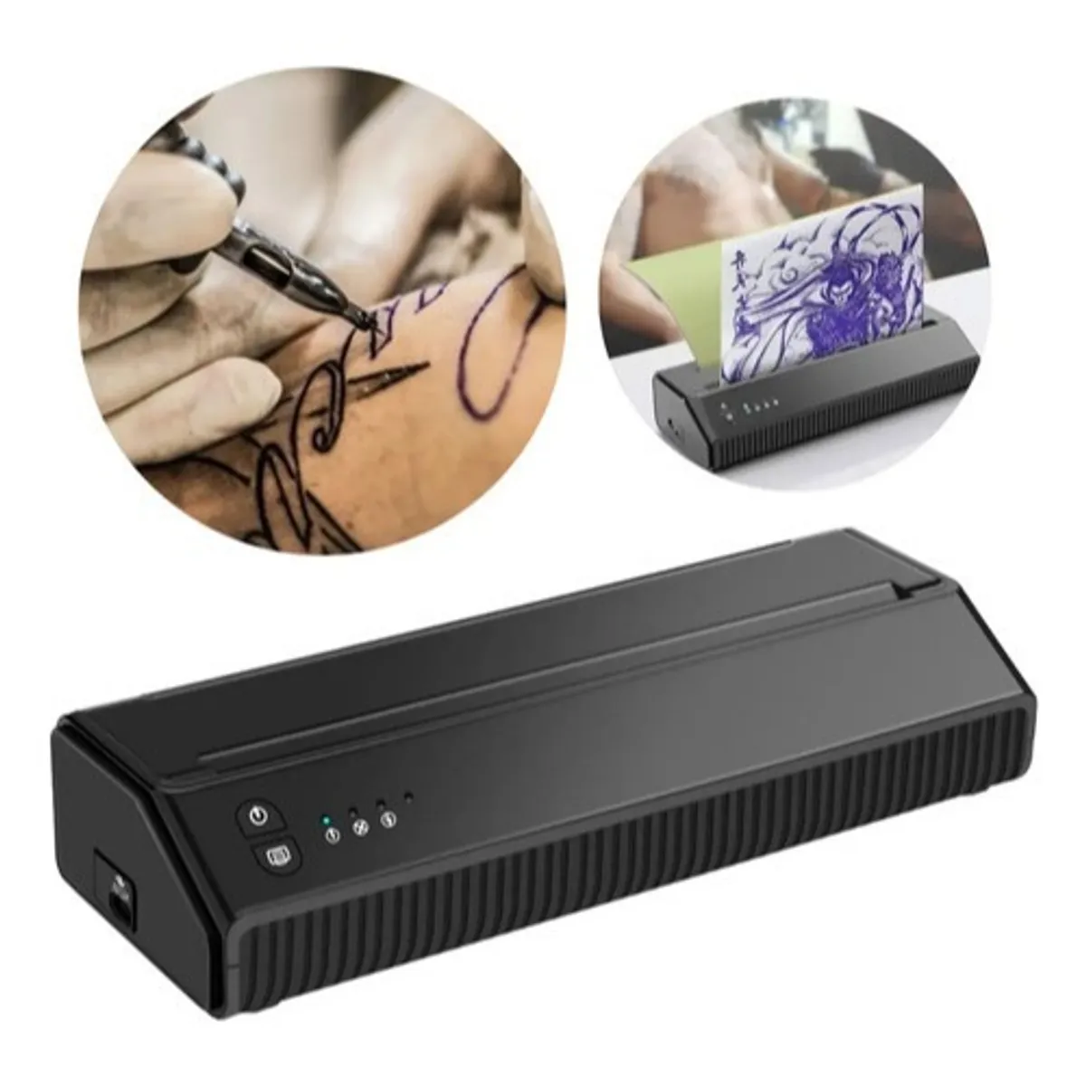 METEX - Impresora Térmica Stencil Para Tatuaje Bluetooth+usb Tattoo