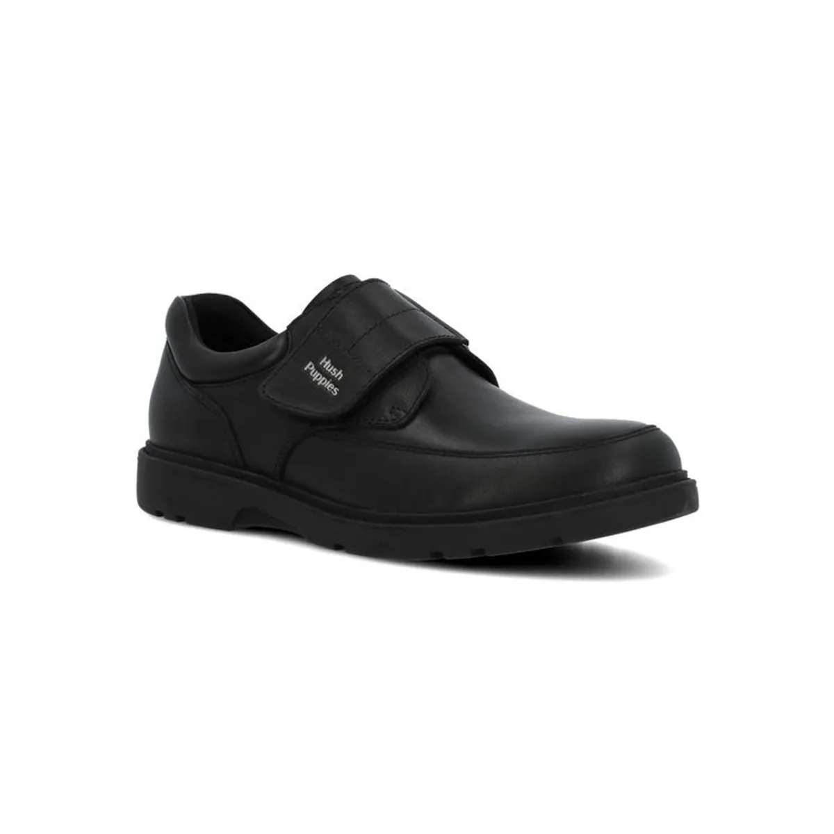 HUSH PUPPIES - Zapato Escolar Cuero Niño Arco Negro HUSH PUPPIES