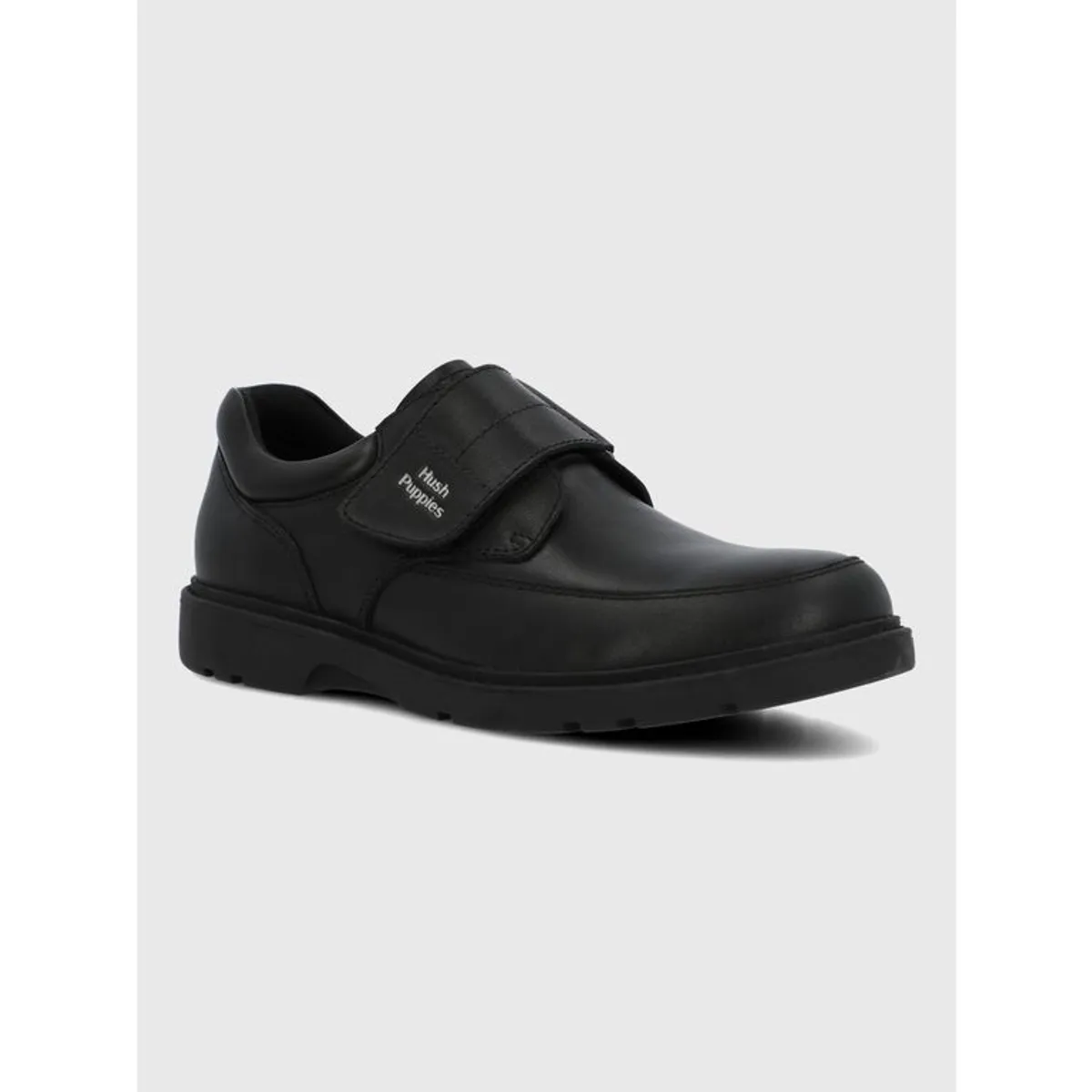 HUSH PUPPIES - Zapato Escolar Cuero Niño Arco Negro HUSH PUPPIES