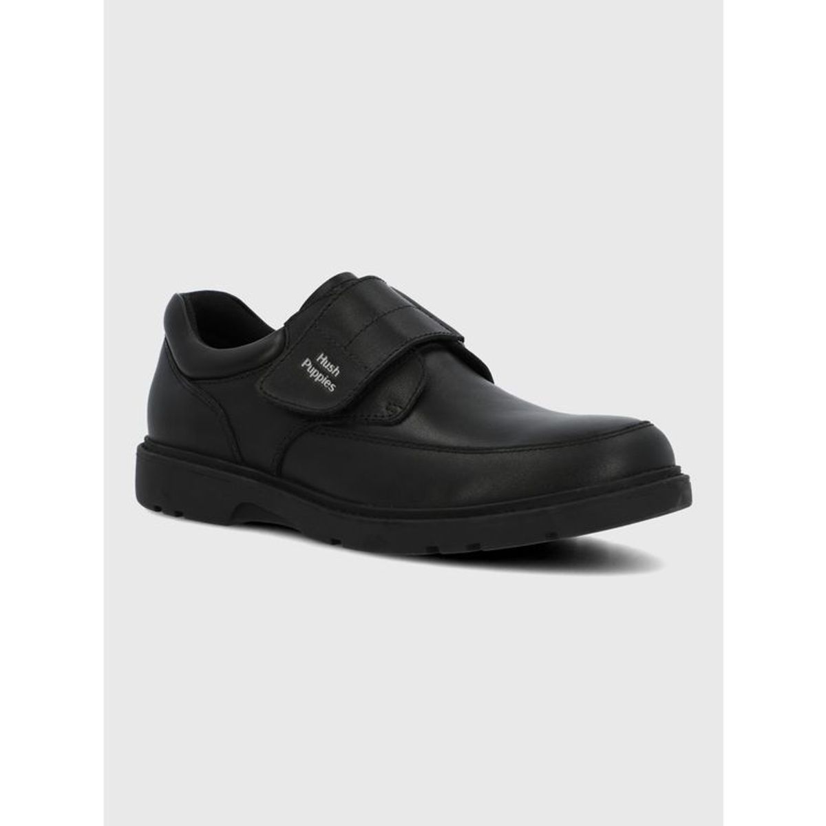HUSH PUPPIES - Zapato Escolar Cuero Niño Arco Negro HUSH PUPPIES