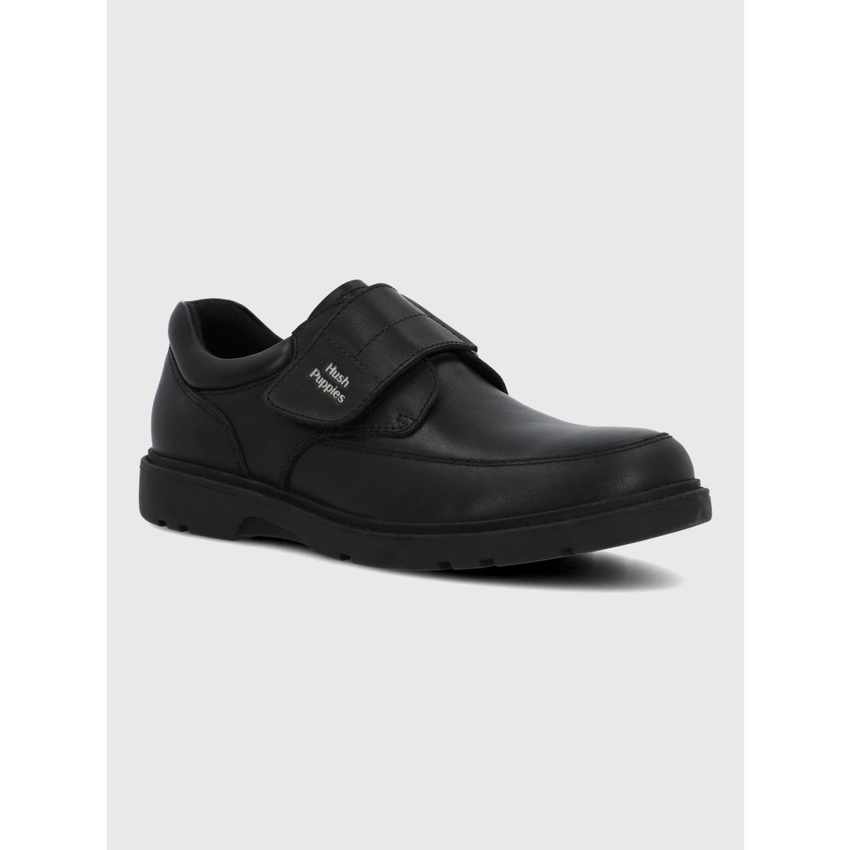 HUSH PUPPIES - Zapato Escolar Cuero Niño Arco Negro HUSH PUPPIES