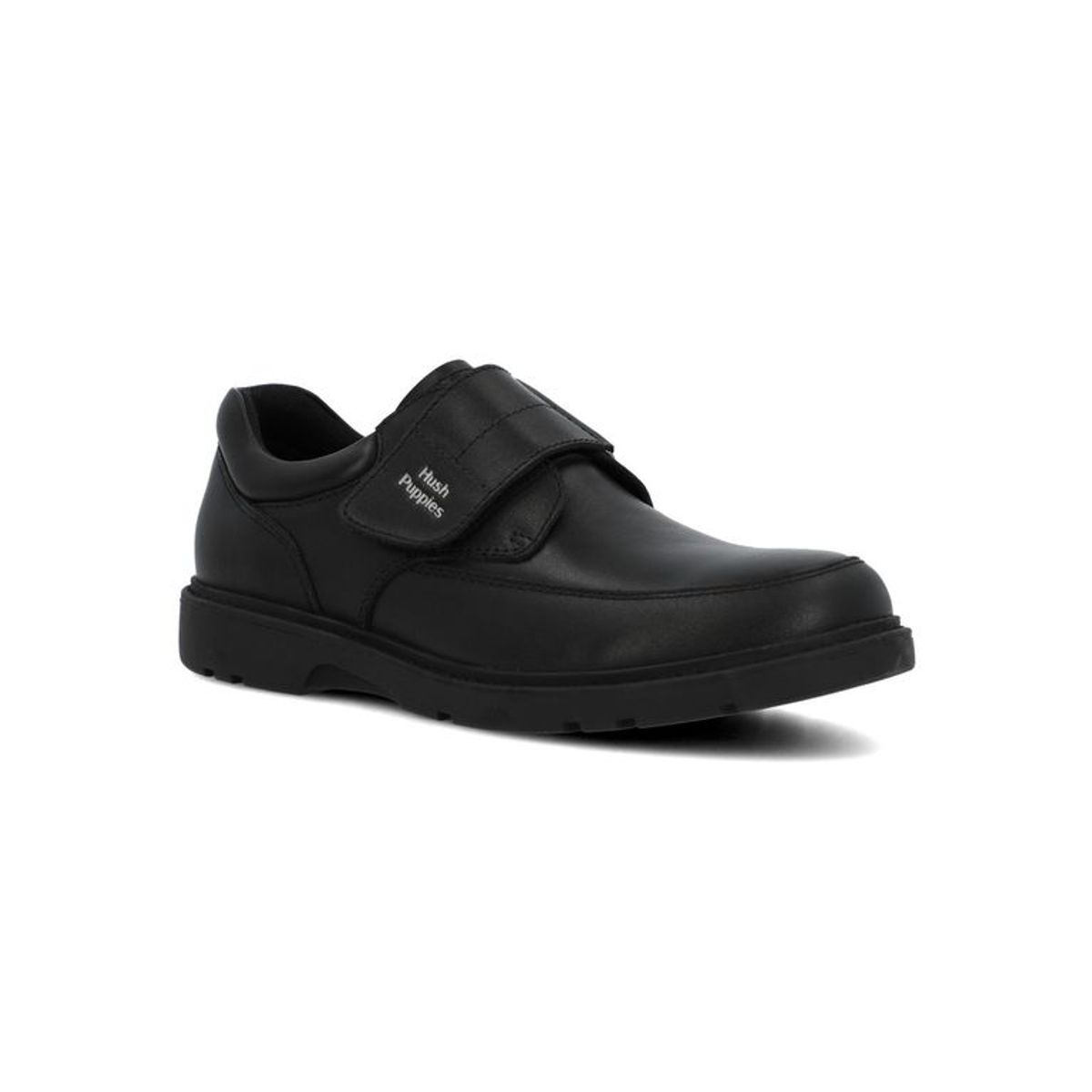 HUSH PUPPIES - Zapato Escolar Cuero Niño Arco Negro HUSH PUPPIES