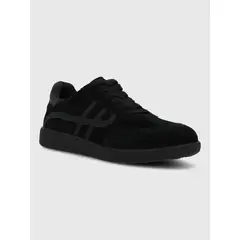 HUSH PUPPIES - Zapatilla Escolar Cuero Niño Boreo Negro