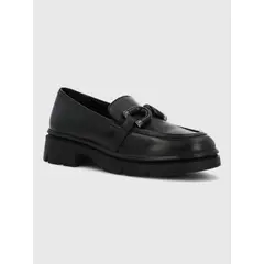 HUSH PUPPIES - Mocasin Escolar Cuero Niña Lucy Negro