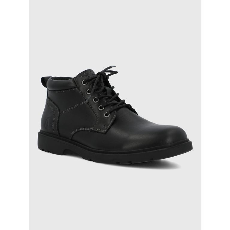 Botin Escolar Cuero Niño Gardia Negro