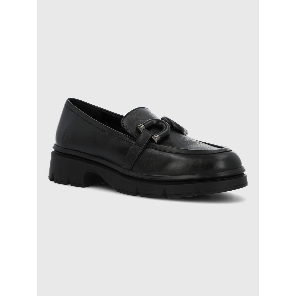 HUSH PUPPIES - Mocasin Escolar Cuero Niña Lucy Negro HUSH PUPPIES