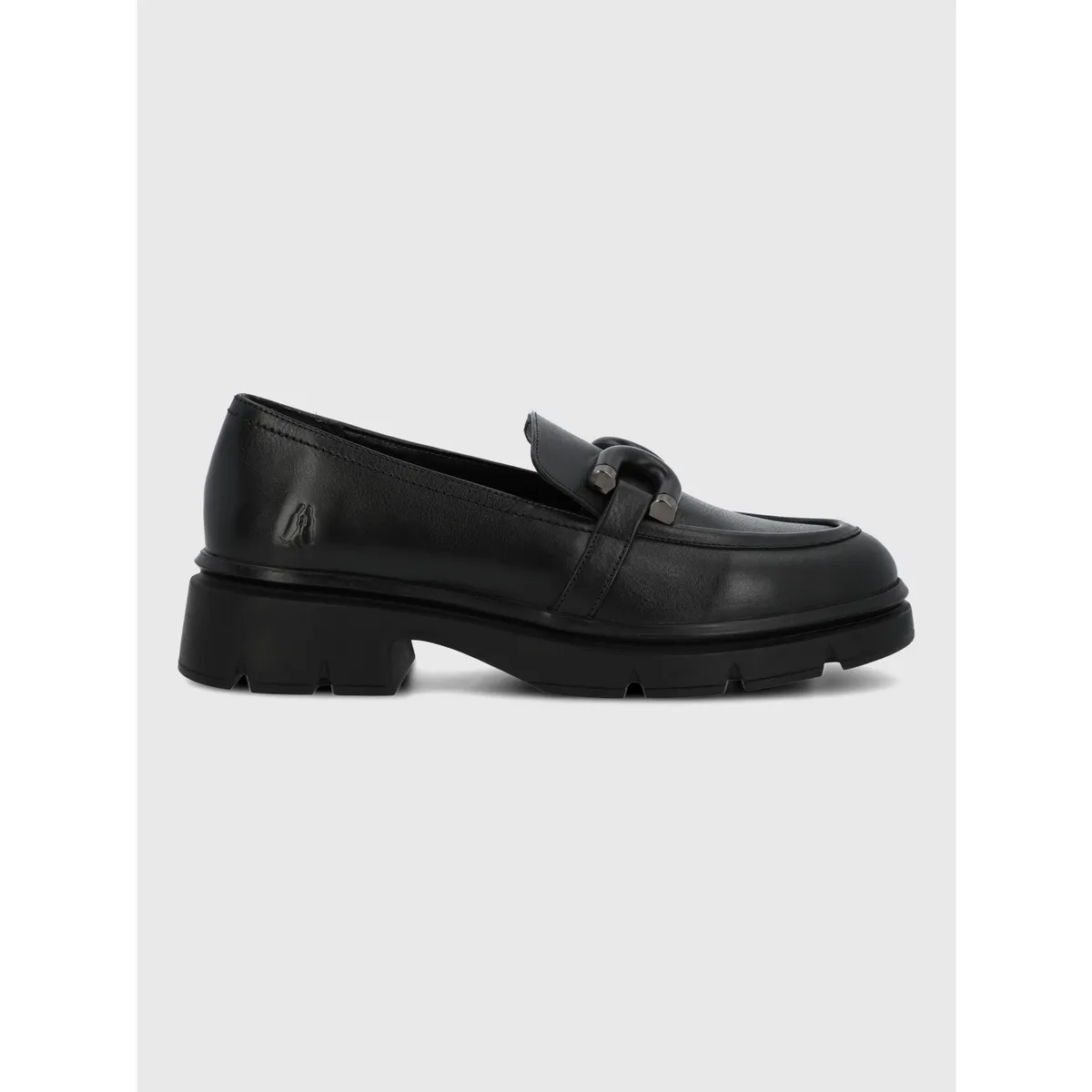 HUSH PUPPIES - Mocasin Escolar Cuero Niña Lucy Negro HUSH PUPPIES