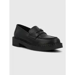 HUSH PUPPIES - Mocasin Escolar Cuero Niña Mandy Negro