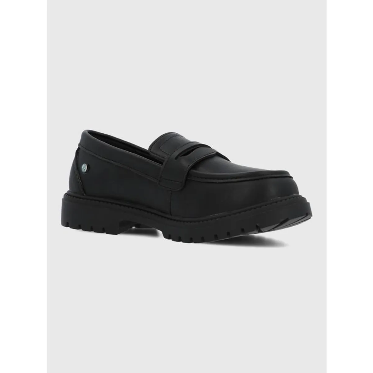 HUSH PUPPIES - Mocasin Escolar Cuero Niña Riss Negro HUSH PUPPIES