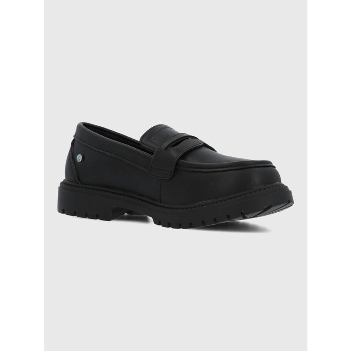 HUSH PUPPIES - Mocasin Escolar Cuero Niña Riss Negro HUSH PUPPIES