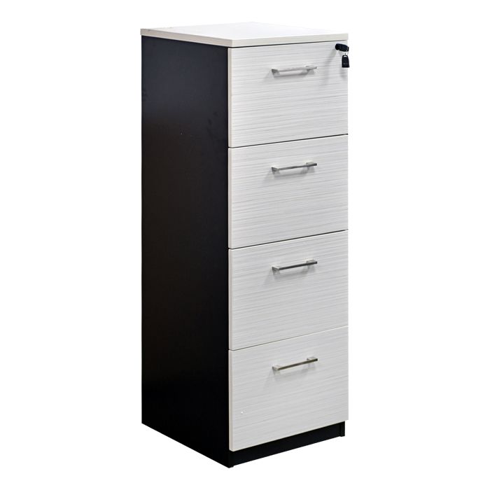 Kardex 4 Cajones Maple Con Gris