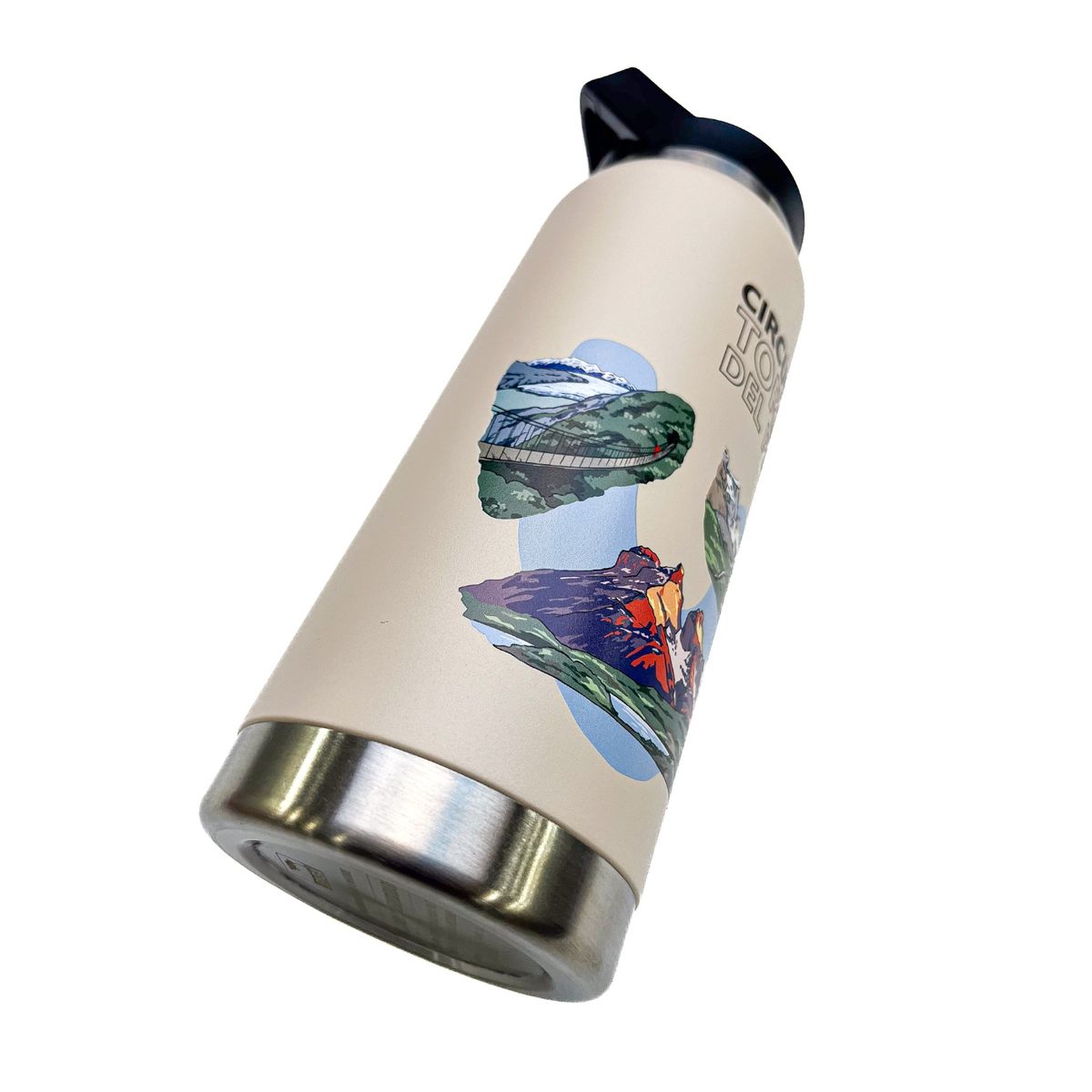 LENGA - Botella Acero Inox Aislamiento De Doble Pared 750ml - Circuito W Torres Paine Beige