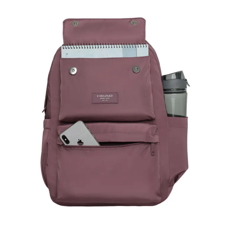 Mochila Mujer Ysho Microfibra Dark Malva Rosa TALLA UNICA