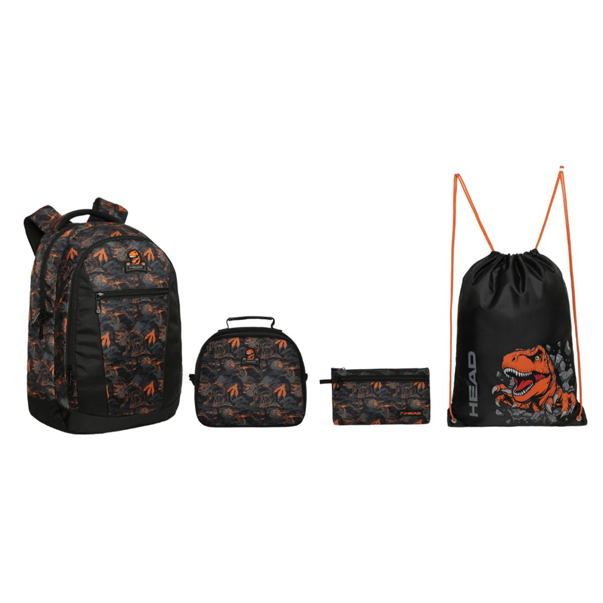 HEAD - Pack Top Escolar Hombre (x4)  Dino Naranjo Head