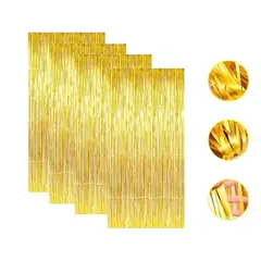 PASTELERIUSCL - X4 Guirnalda Cortina Metálicas Cortina De Cumpleaños Decoracion Decoracion Para Fiestas Celebracion