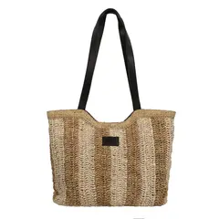 ROCKFORD - Cartera Raffia Mujer Sz Mallorca Tote Beige