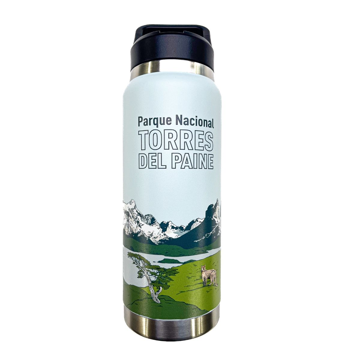 LENGA - Botella Acero Inox Aislamiento De Doble Pared 750ml Parque Nacional Las Torres