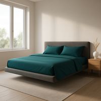 Sábanas 800 Hilos Algodón Verde Juego 2 Plazas