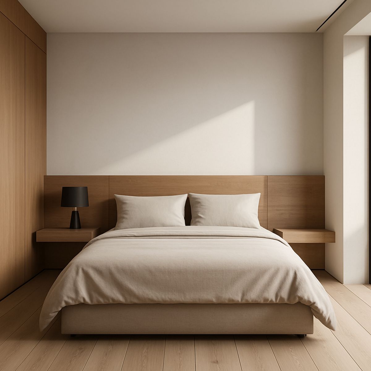 ARMONIA - Sábanas Beige Algodón 800 Hilos para Cama 2 Plazas