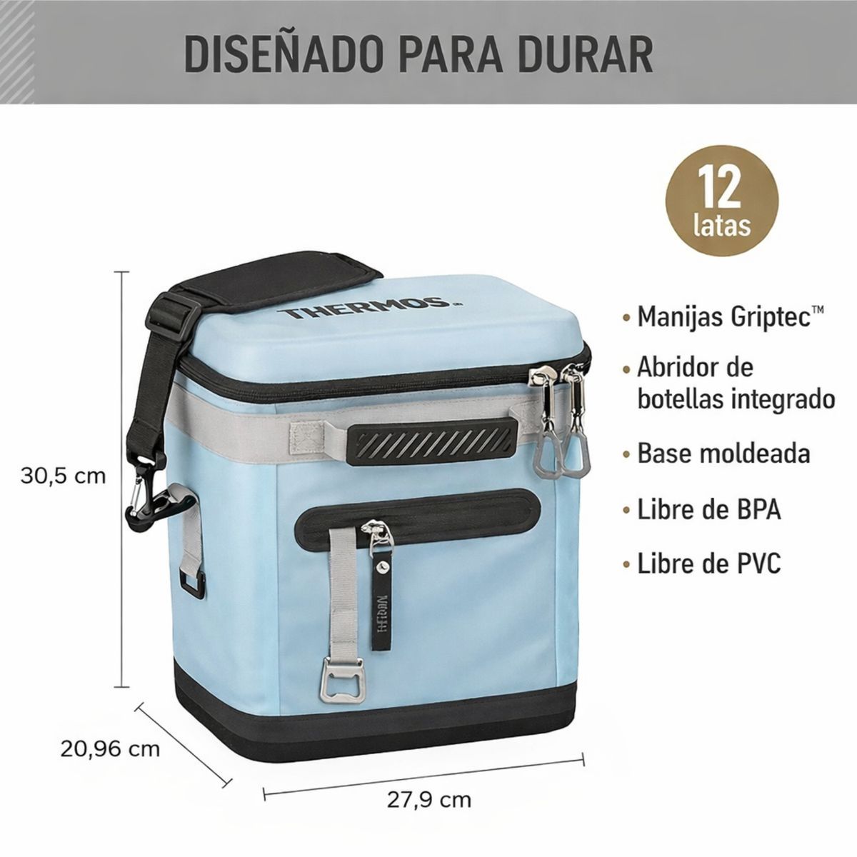THERMOS - COOLER TÉRMICO SOFT ICON GLACIER PARA 12 LATAS