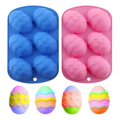 PASTELERIUSCL - 2 Moldes Chocolate Silicona Huevo Molde Chocolate Huevo Pascua Moldes De Silicona Repostería Pascua