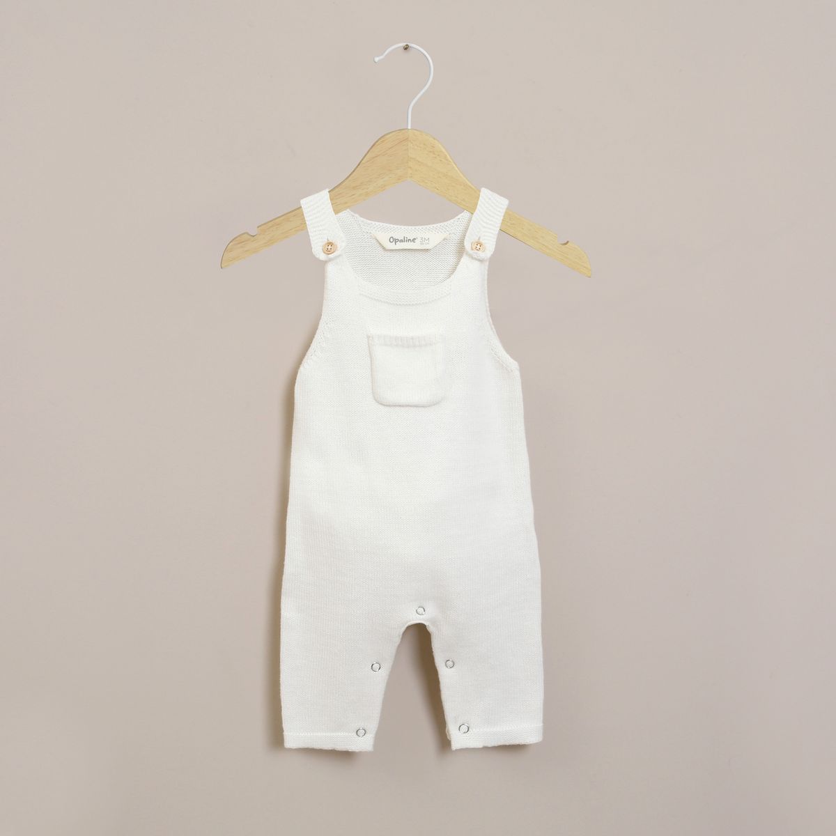 OPALINE - Jardinera Bebe Unisex Blanco