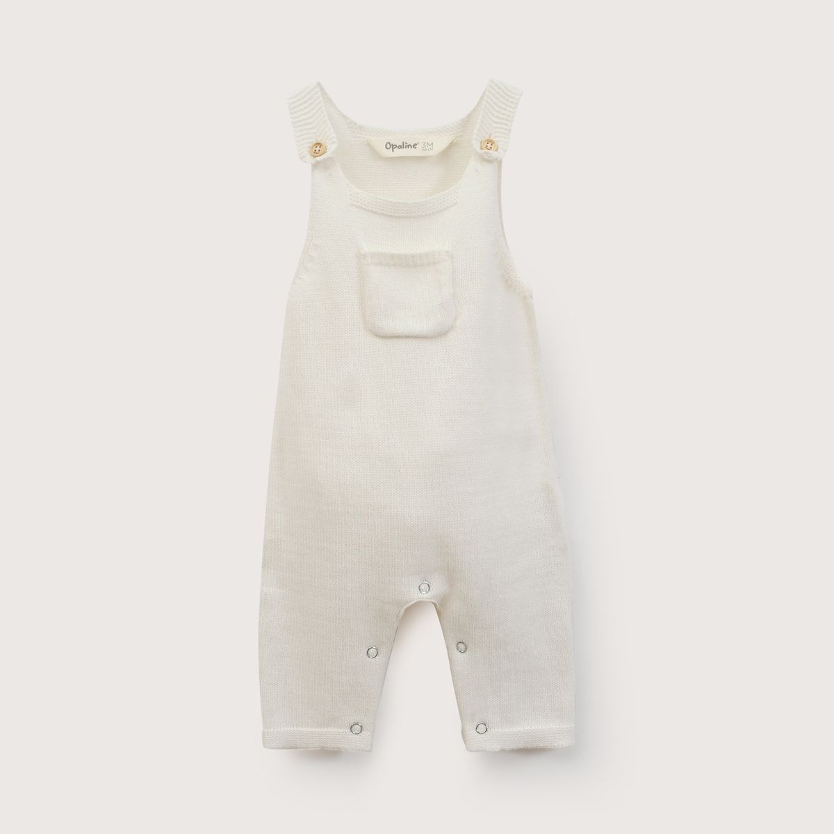 OPALINE - Jardinera Bebe Unisex Blanco