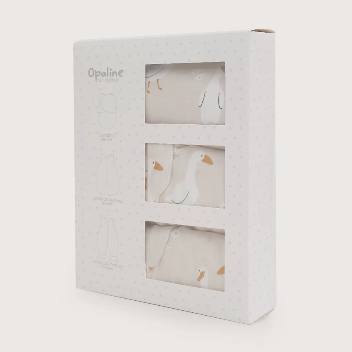 OPALINE - Pack dormir: swaddle, saco dormir, saco dormir patitas
