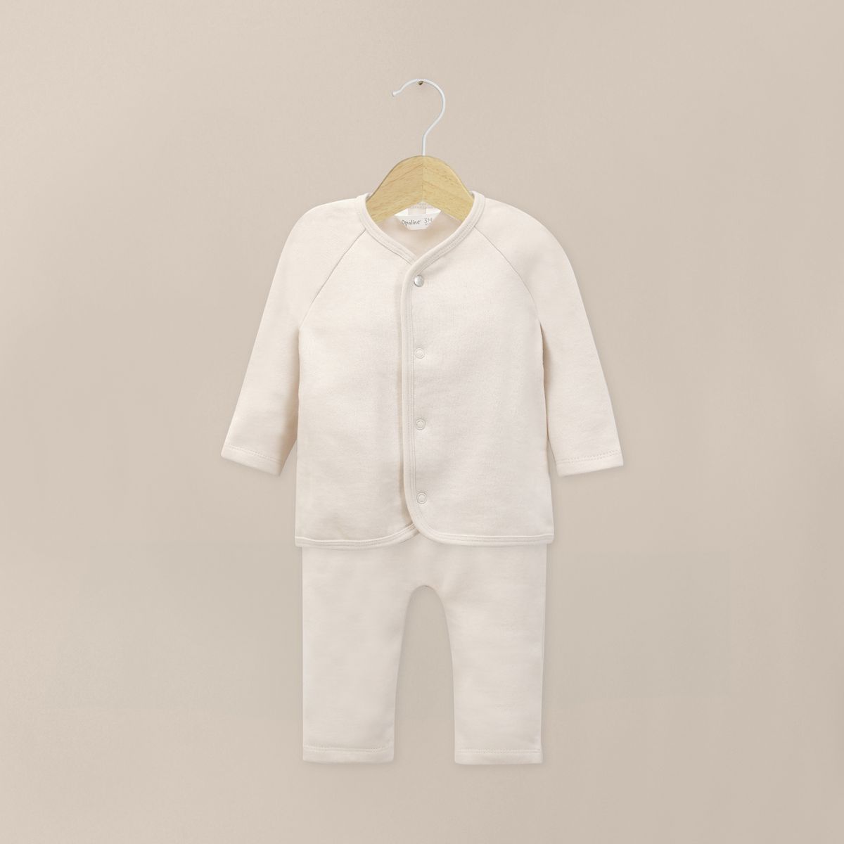OPALINE - Conjunto Bebe Unisex Crema
