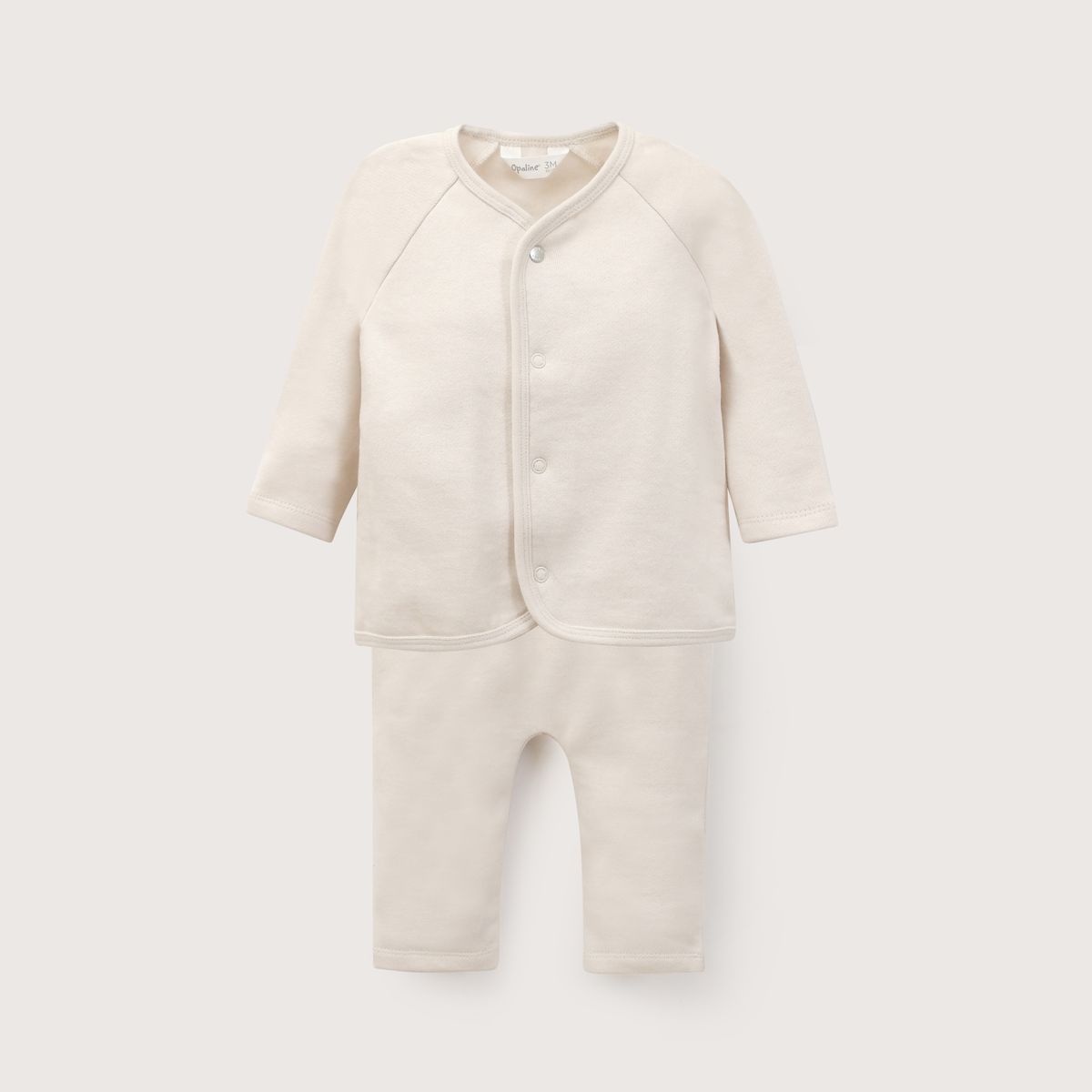 OPALINE - Conjunto Bebe Unisex Crema