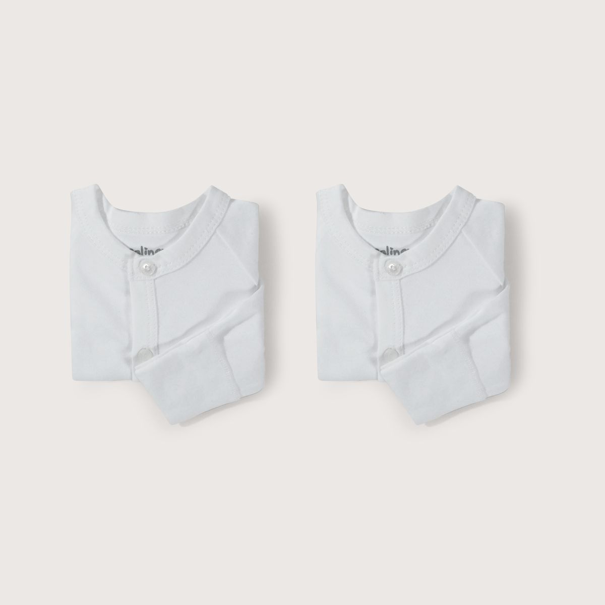 OPALINE - Piluchos blancos para bebé (pack de 2)