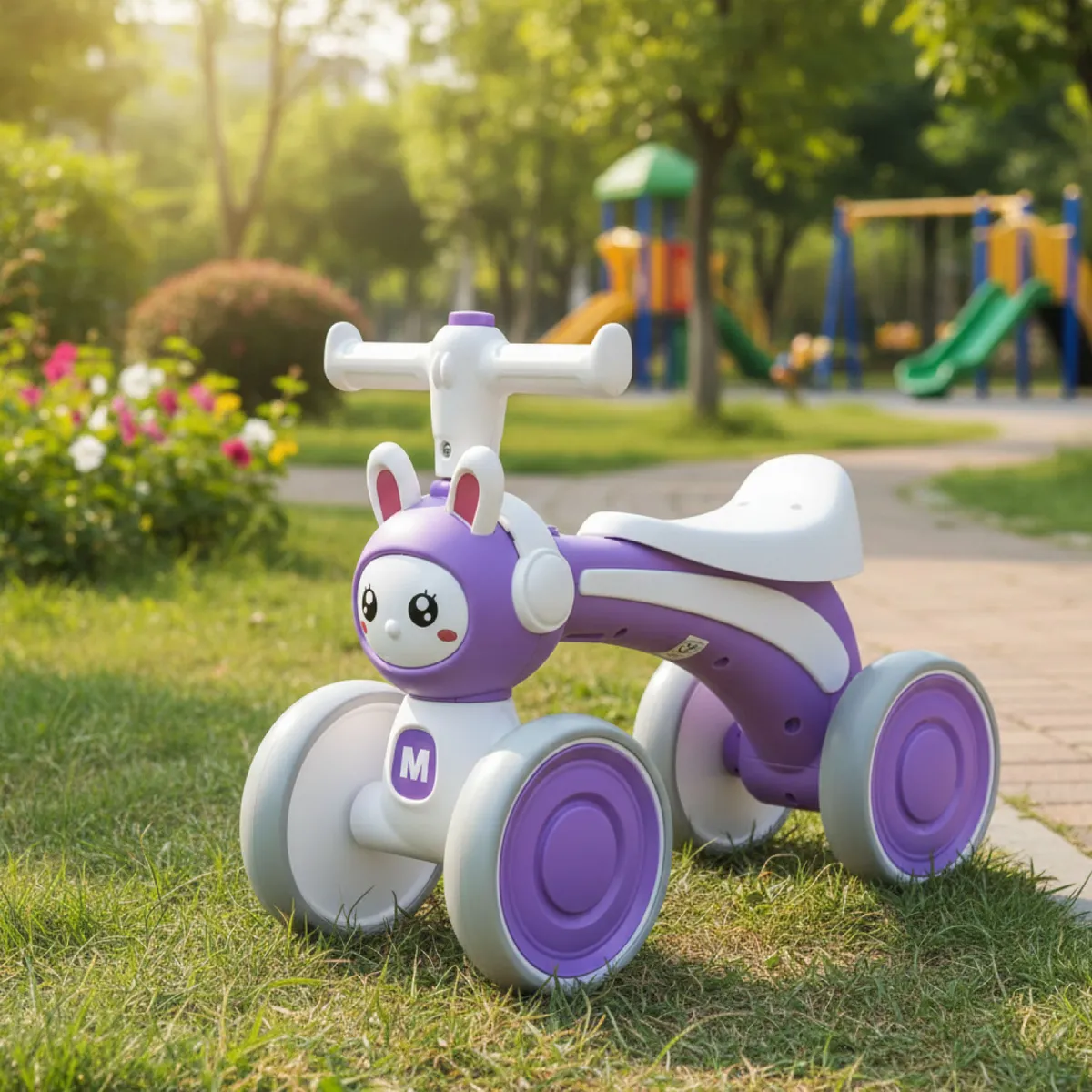 MON PETIT - Correpasillo Bebé Bicicleta Equilibrio y Sonido Conejito