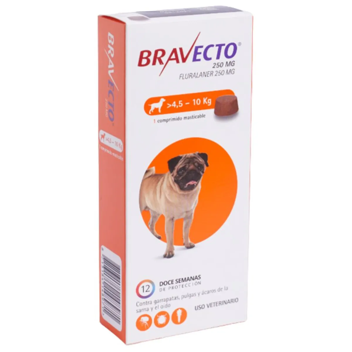 MSD - BRAVECTO PERRO DE 4.5 A 10 KILOS