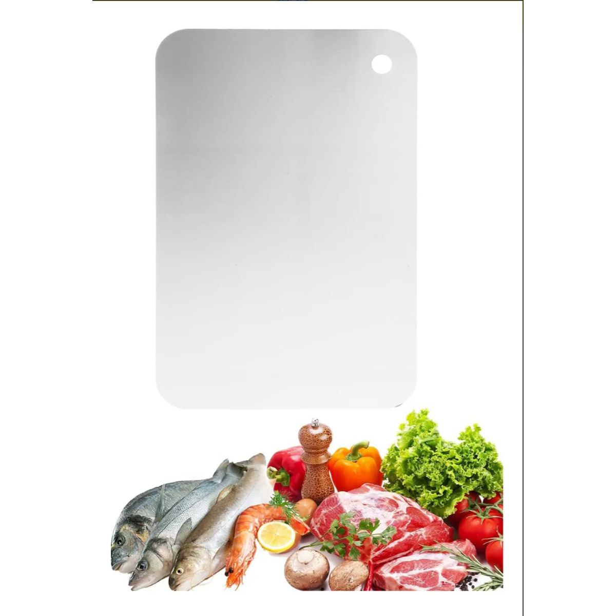 OKAY - Tabla Para Cortar De Metal Tabla Acero Inoxidable Cocina