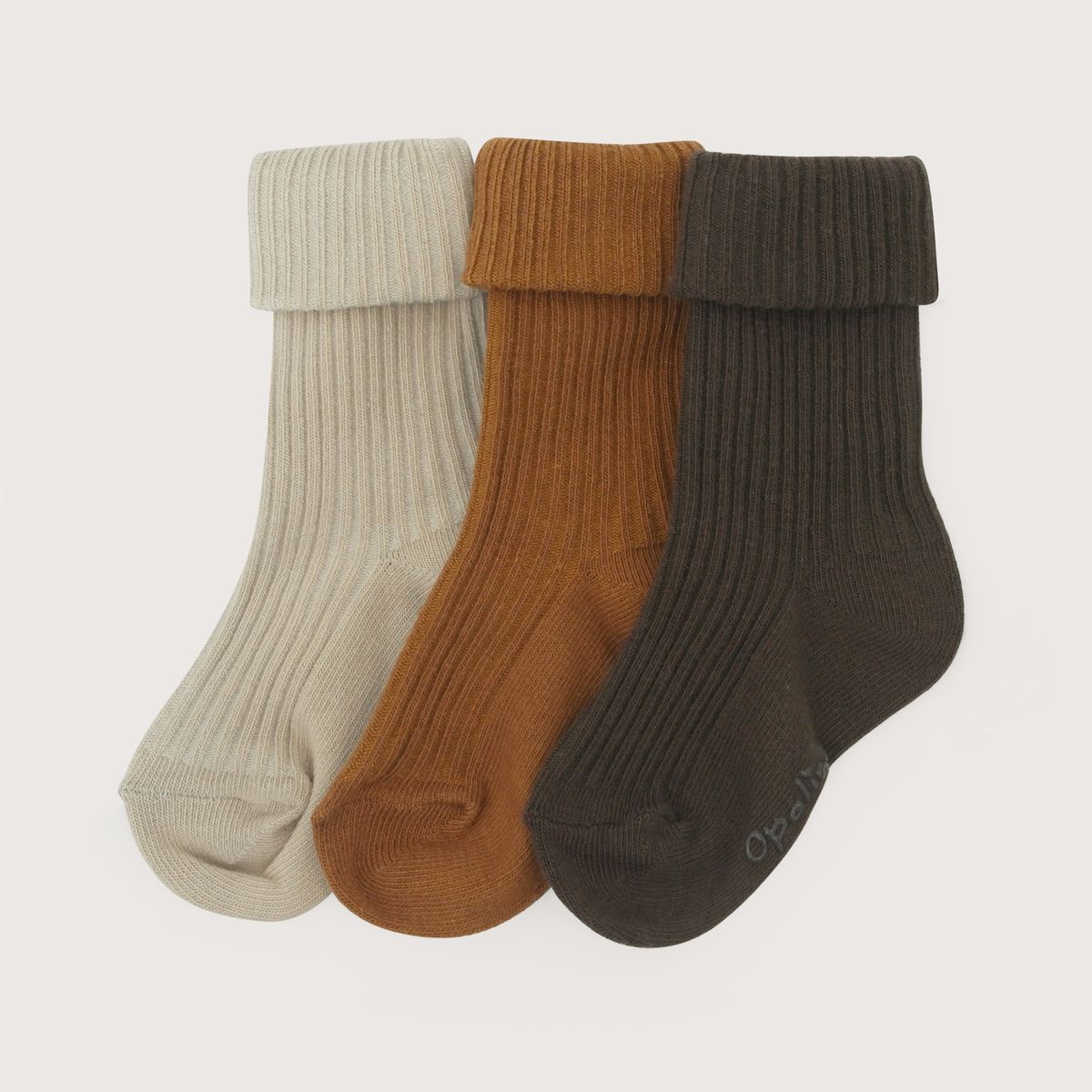 OPALINE - Pack De 3 Calcetines Cafes De Niño