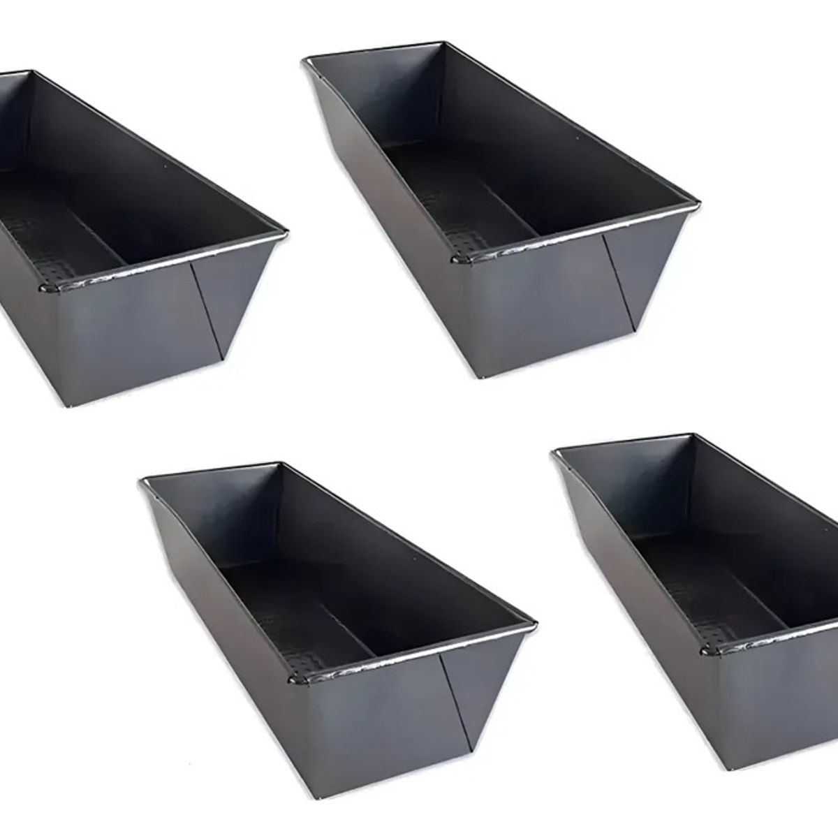 PASTELERIUSCL - Pack X4 Molde Pan Molde Para Pan De Molde Rectangular Molde Queque Moldes Rectangulares Molde 35Cm
