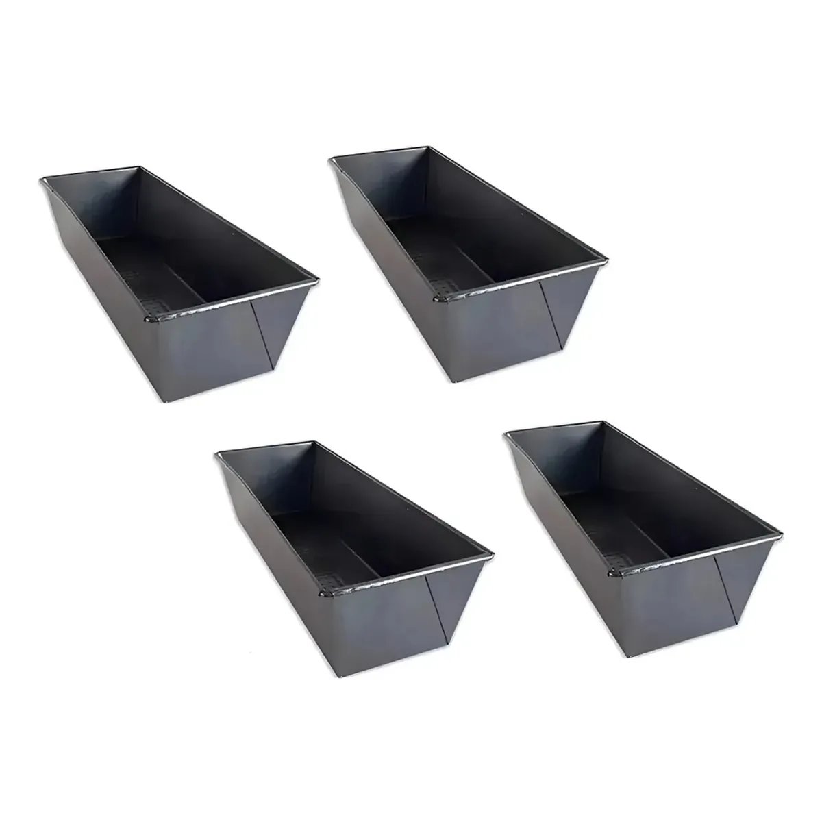 PASTELERIUSCL - Pack X4 Molde Pan Molde Para Pan De Molde Rectangular Molde Queque Moldes Rectangulares Molde 35Cm