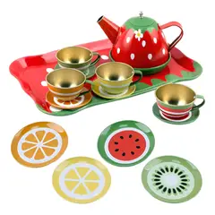 OKAY - Set Juego 14pcs Tazas Y Tetera Fiesta De Té Cocina Niña