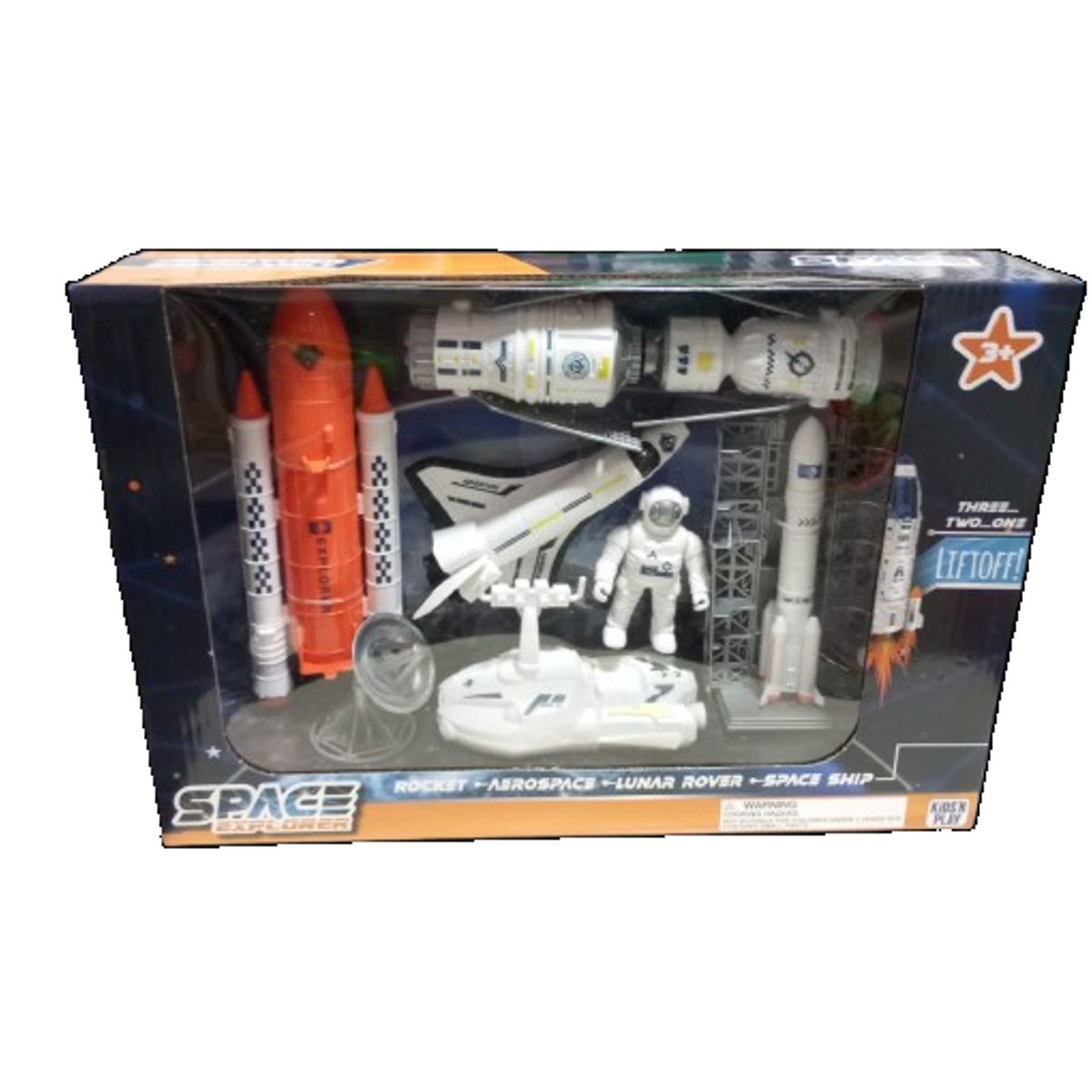 GENERICO - Caja juguete espacial cohete niños