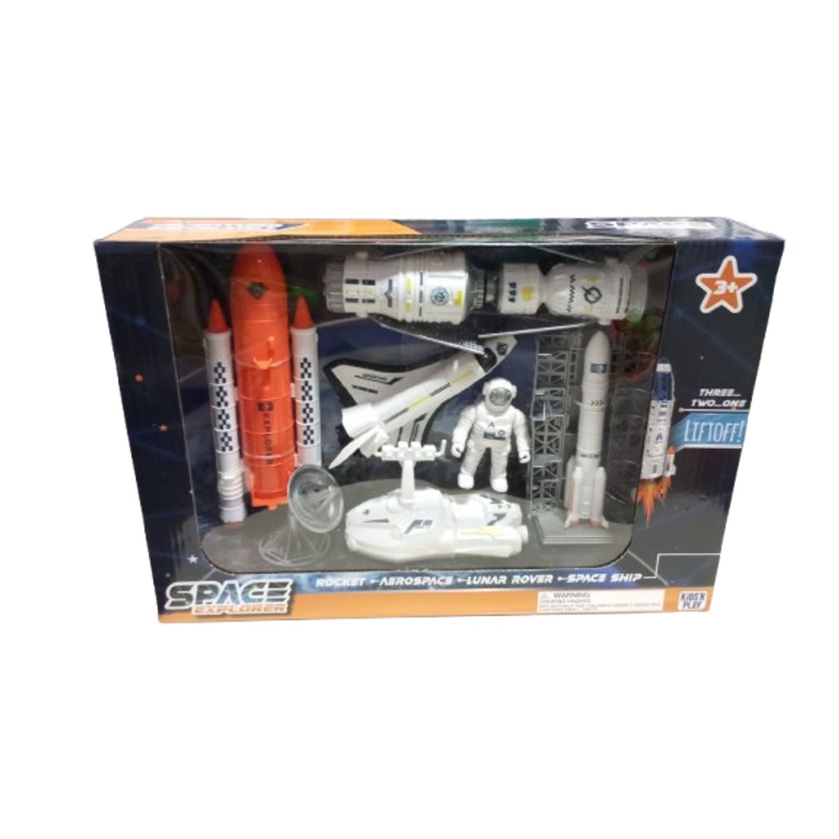 GENERICO - Caja juguete espacial cohete niños