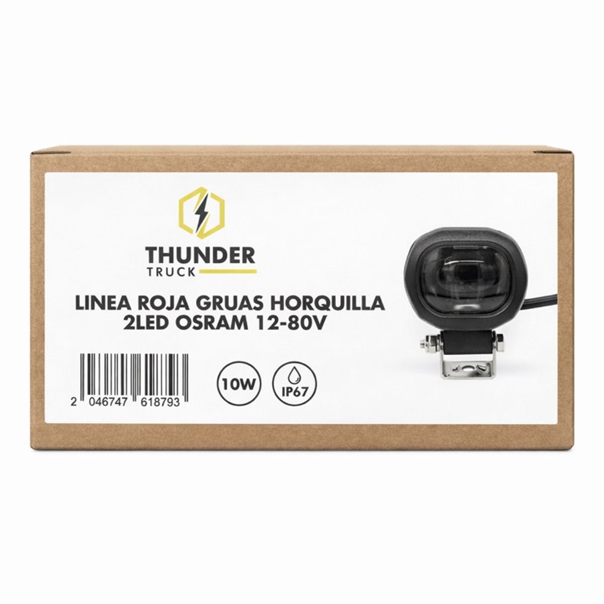 THUNDER - Foco Led Seguridad Roja Grúa Horquilla