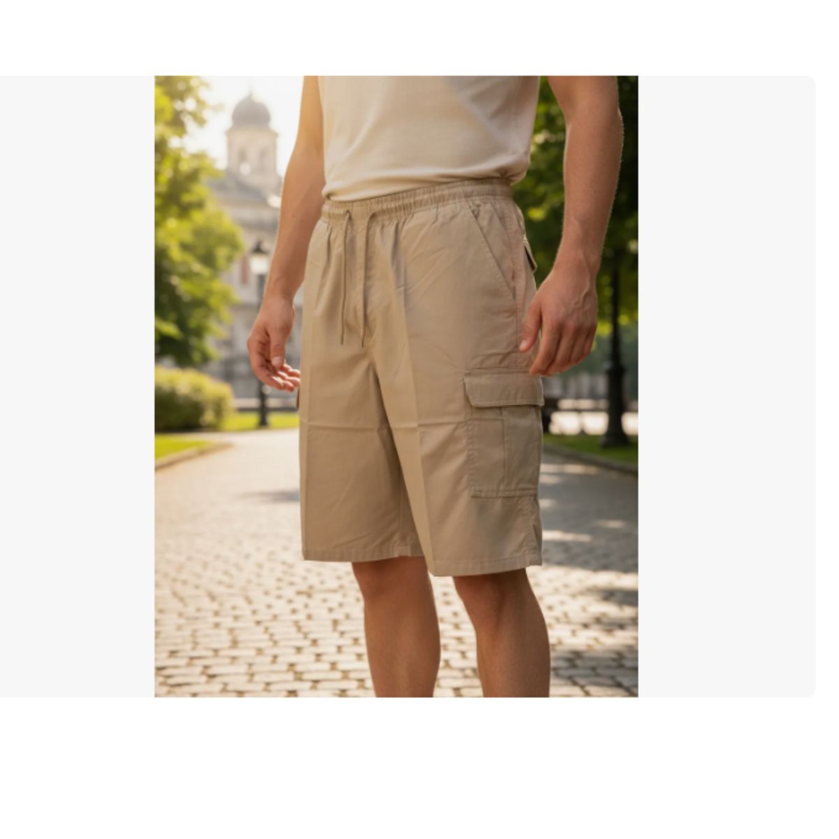 AGW - Pack 3 Shorts Hombre Gabardina Algodon. Con Bolsillos