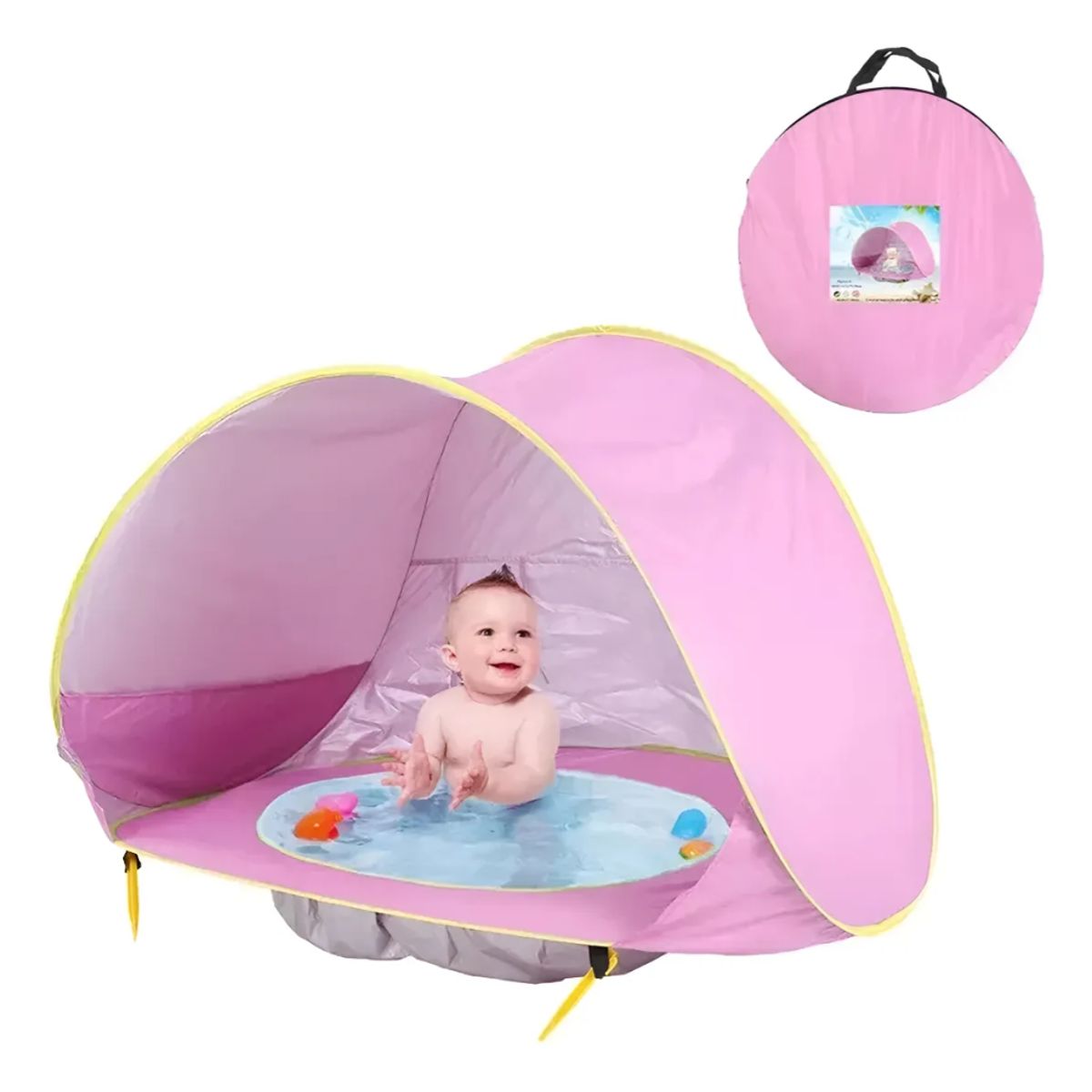 OKAY - Carpa Playa Bebé Piscina 2 En 1 Protección Solar Uv Colores