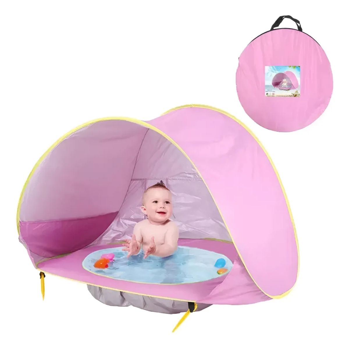 OKAY - Carpa Playa Bebé Piscina 2 En 1 Protección Solar Uv Colores