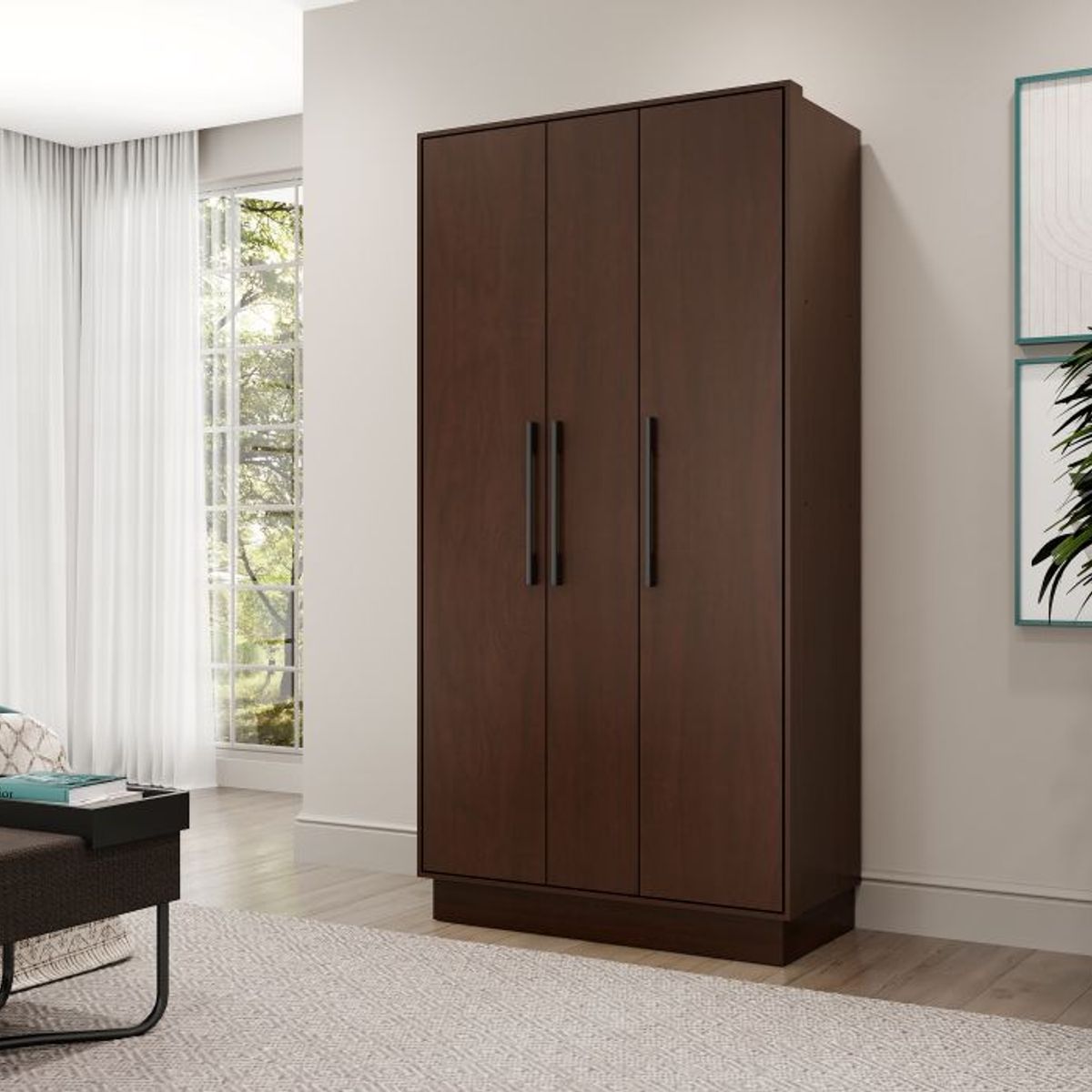 ROCA - Clóset Esperanza 3 puertas- Nogal