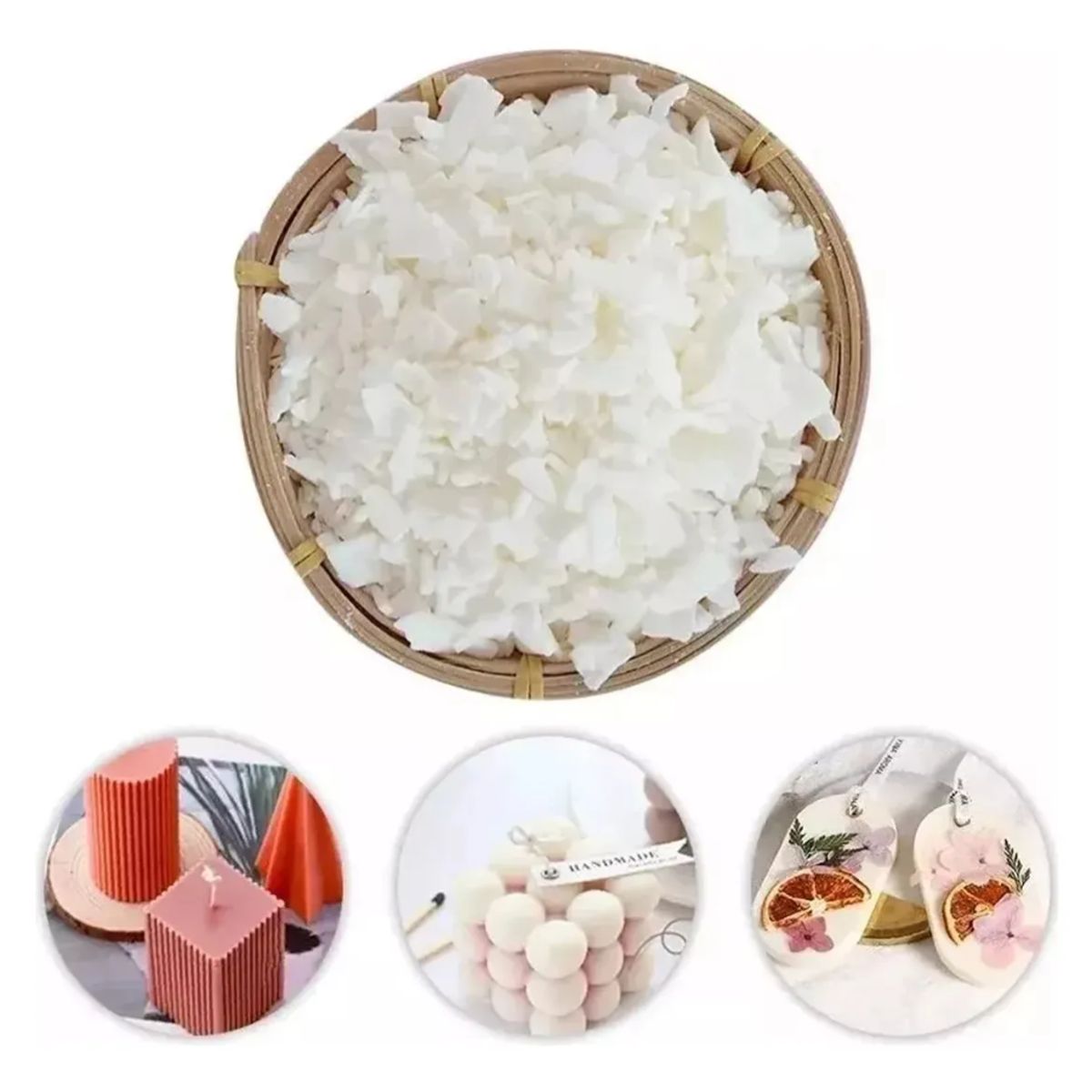 OKAY - Cera De Soja Sin Humo Para Velas 2.5 Kg