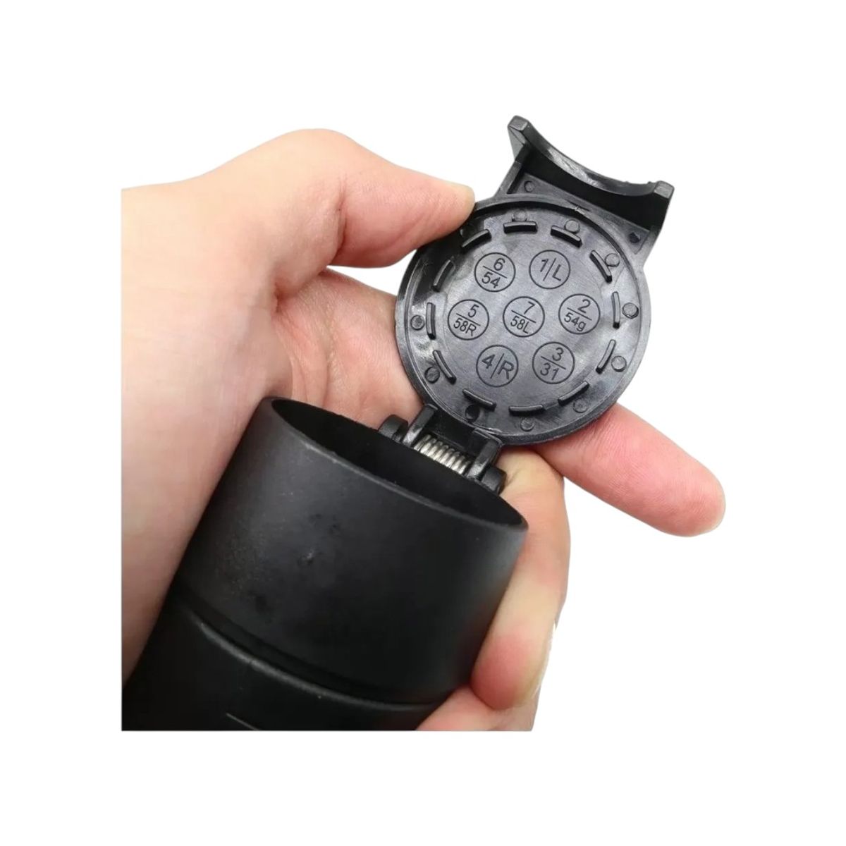 GENERICO - Adaptador Enchufe 7 Pines Vehículo Americano Remolque Europeo