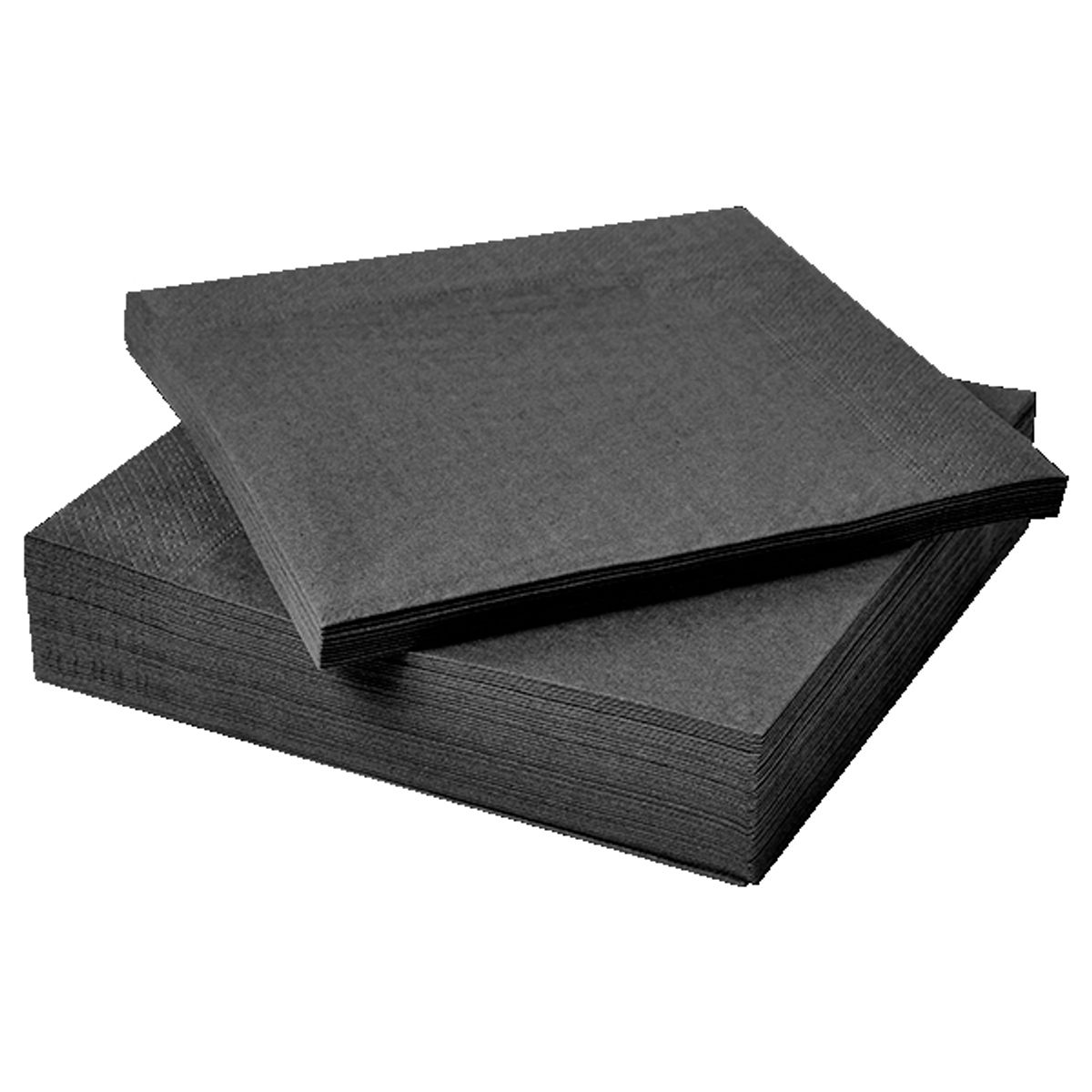 GENERICO - SERVILLETAS NEGRAS 33X33 X20 UNI